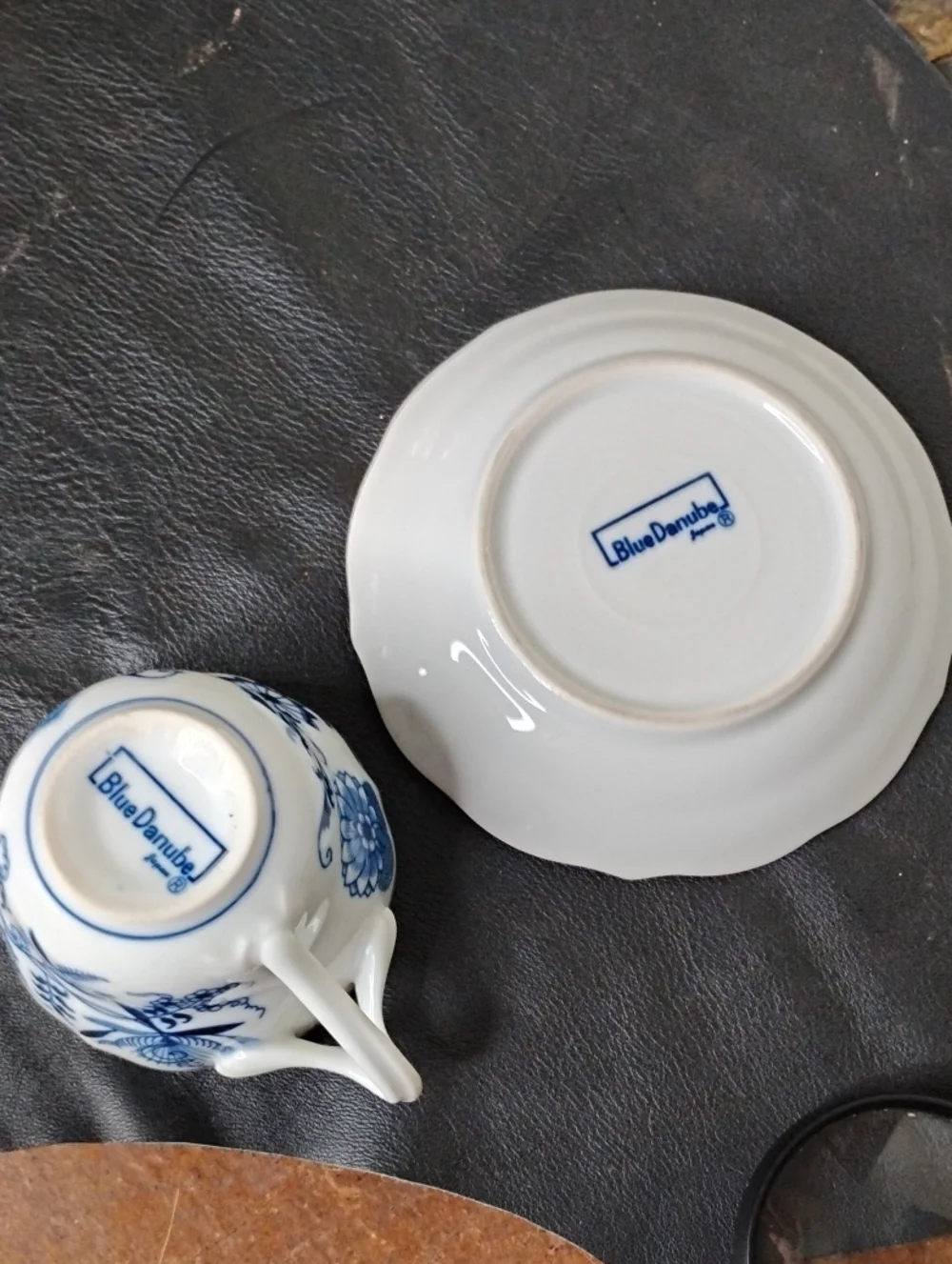 Blue Danuba NBlue Floral Porcelain Teacup with Saucer Set